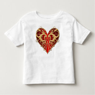 Red Filigree Heart Shirt