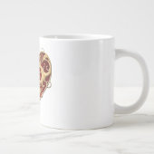 Red Filigree Heart Tasse (Rechts)