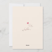 Red Fingerprint Pattern Valentines Day Feiertagskarte (Rückseite)