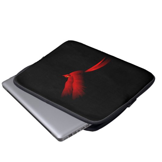 Red Fire Bird Laptopschutzhülle (Vorne Knopf)