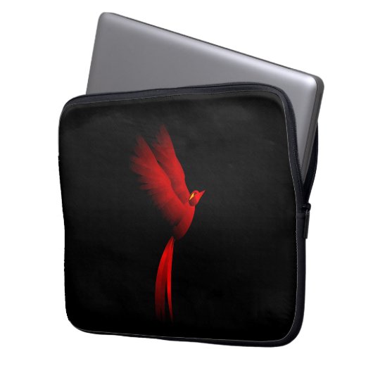 Red Fire Bird Laptopschutzhülle (Vorderseite Links)