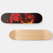 Red Fire Dragon Skateboard (Horizontal)