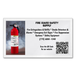 Red Fire Extinguisher Fire Safety   Magnetische Visitenkarte