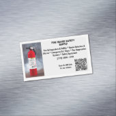 Red Fire Extinguisher Fire Safety Magnetische Visitenkarte (Beispiel)