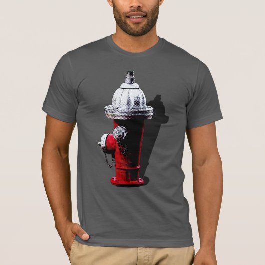 Red Fire Hydrant New York T-Shirt (Vorderseite)