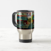 Red Fire Motor Fireman's Travel Mug Reisebecher (Vorderseite Links)