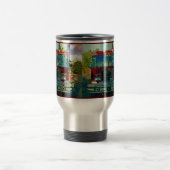 Red Fire Motor Fireman's Travel Mug Reisebecher (Mittel)