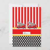 Red Fire Motor Vielen Dank Anmerkungen Dankeskarte (Rückseite)