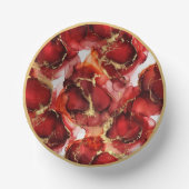 Red Fire Pattern Pappteller (Vorderseite)