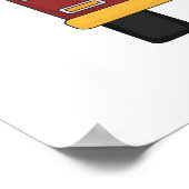 Red Fire Truck Bear Poster (Ecke)