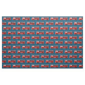 Red Fire Truck Blue Fabric Stoff (Fat Quarter (45,7 x 55,9 cm))