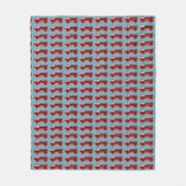 Red Fire Truck Geschenk Fleecedecke (Vorderseite)