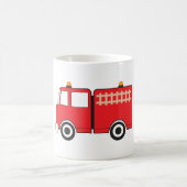 Red Fire Truck Kaffeetasse (Mittel)