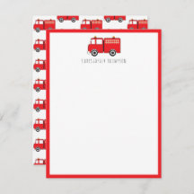 Red Fire Truck Kinder personalisiert