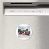 Red Fire Truck Magnet (In Situ (Geschirrspüler))
