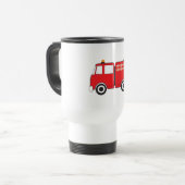 Red Fire Truck Reisebecher (Vorderseite Links)