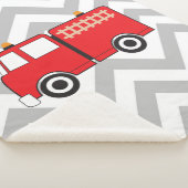 Red Fire Truck Sherpadecke (3/4)
