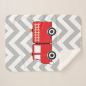 Red Fire Truck Sherpadecke (Vorderseite (Horizontal))