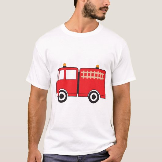 Red Fire Truck T-Shirt (Vorderseite)