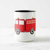 Red Fire Truck Tasse (Zentrum)