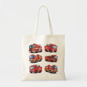 Red Fire Truck Tragetasche