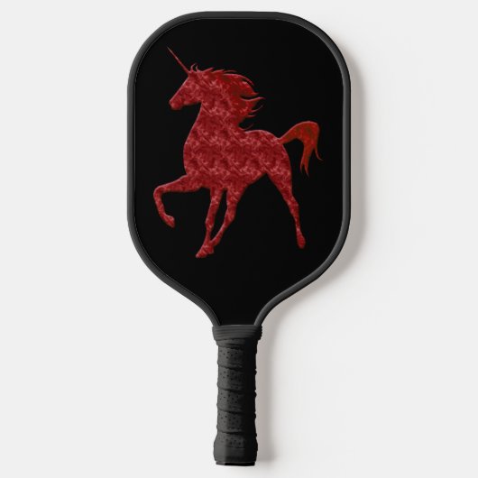 Red Fire Unicorn Pickleball Schläger (Rückseite)