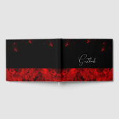Red Fire Wedding Gästebuch (Voll)