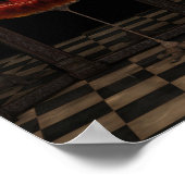 Red Firebird Classic Ballet Tutu Reflektionen Poster (Ecke)