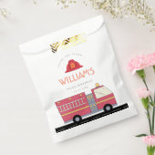 Red Firefighter Alarm Feuerwehrauto Geburtstagsmat Geschenktütchen (Versiegelt)