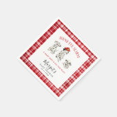 Red Firefighter Puppy Baby Dusche Serviette (Ecke)