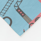 Red Firetrucks Feuerwehrmann Kinder Personalisiert Fleecedecke (Ecke)