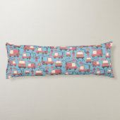 Red Firetrucks Feuerwehrmann Kinder Personalisiert Seitenschläferkissen (Rückseite)