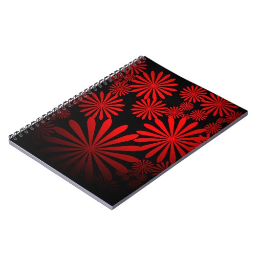 Red Fireworks Notizblock (Linke Seite)