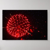 Red Fireworks Poster (Vorne)