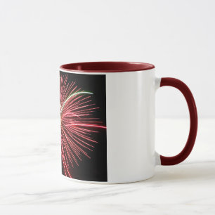 Red Fireworks Tasse