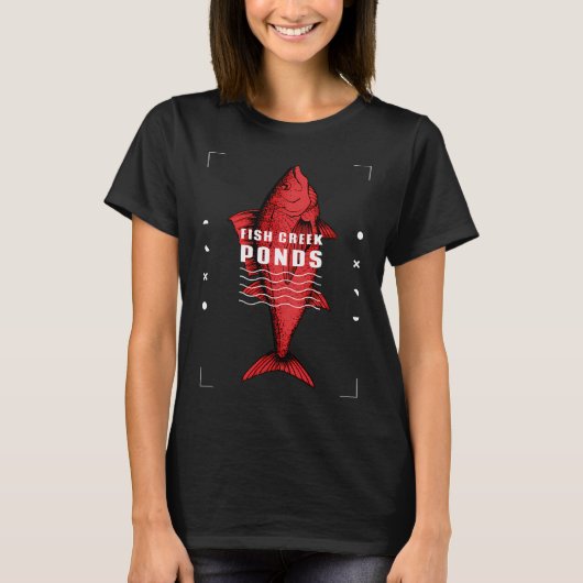 Red Fish Creek Teiche T-Shirt (Vorderseite)