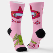 Red Fish@Frog Crew Socks Socken (Gewinkelt)