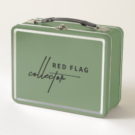 "Red Flag Collector" Mittagspause Metall Brotdose