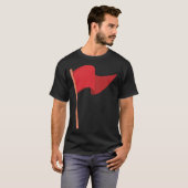 Red Flag Meme Mädchen im Retro-Stil T-Shirt (Vorne ganz)