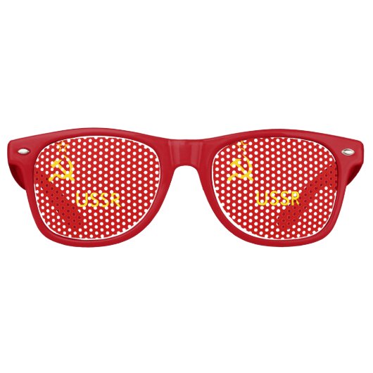Red Flag Party Shades der UdSSR Sonnenbrille (Vorderseite)