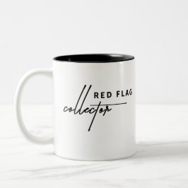 Red Flag - Sip mit einer Seite der Warnung Zweifarbige Tasse