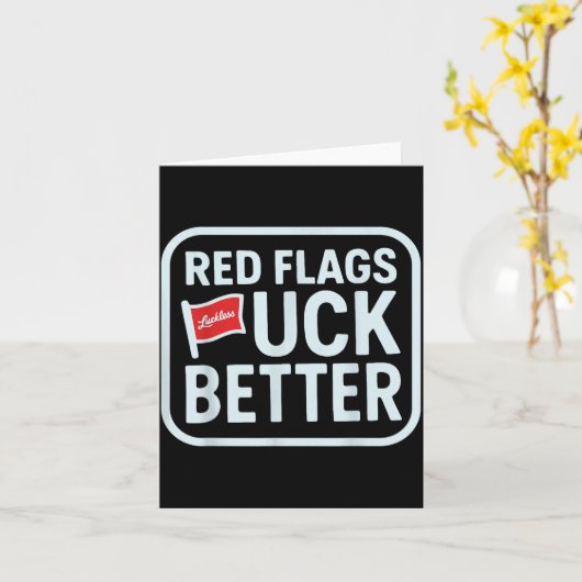 Red Flags For Better Karte (Gelbe Blume)