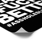 Red Flags für ein besseres Leben für immer Funny S Poster (Ecke)