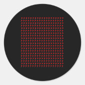 Red Flags Meme Lover Trendy Funny Social Runder Aufkleber (Vorderseite)