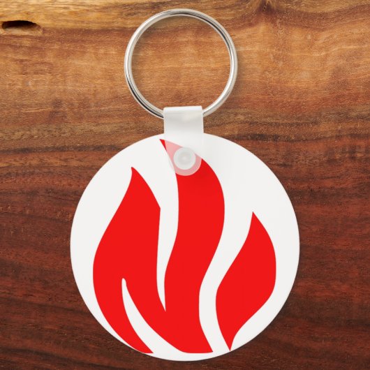 Red Flame-Zeichen Schlüsselanhänger (Vorderseite)