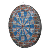 Red Flamed Bridge Graffiti wall Custom Message Dartscheibe (Vorderseite rechts)