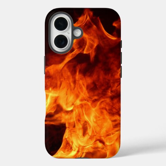 Red Flames Case-Mate iPhone Hülle (Rückseite)