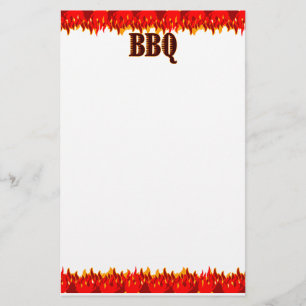 Red Flames GRILLEN Sprichwort Briefpapier