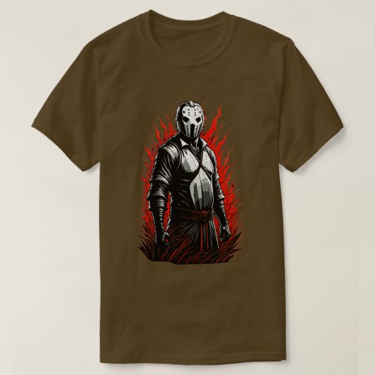 Red Flames Jason T-Shirt (Design vorne)