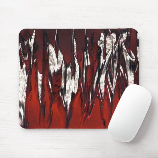 Red Flames Mousepad (Mit Mouse)